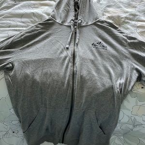 Size XL Grey Patagonia zip up hoodie